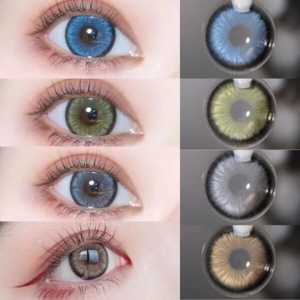 Eyes Color Lenses With Case *** Eye lenses for Girls & Boys *** Give a colored look to your eyes *** Soft Lens *** Party wear and casual range available *** (Water Kit & Box).