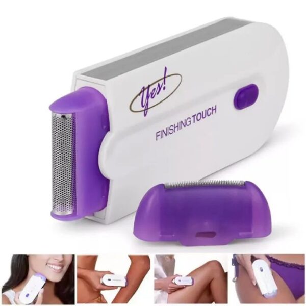 YES Finishing Touch USB Rechargeable 2 In 1 Instant Painless Hair Removal Machine For Men Women Legs Arm Face Body.