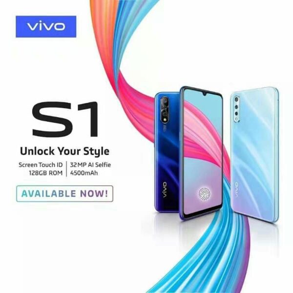 Imported ViVo S1 with Box Dual Engine Fast Charger Handsfree Sim Eject Tool - 6GB RAM Mobile - 6.38 Inches FHD + Super AMOLED Display - Dual Sim Approved - Vivo Mobile - Vivo Phone - Mobile Phone on Installment - Budget Phone - 4G Mobile - Smart Phone