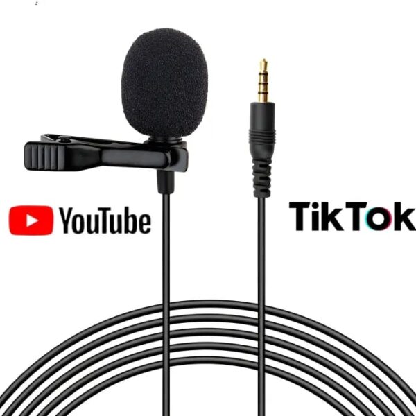 Collar Mic 3.5 mm Compact, Attractive appearance, High sensitivity High Quality Design fit Youtube,voice chat, video conferencing, voice recording, online karaoke Clip-on design, easy to clip it to your shirt, collar or placed in small pocket Micr
