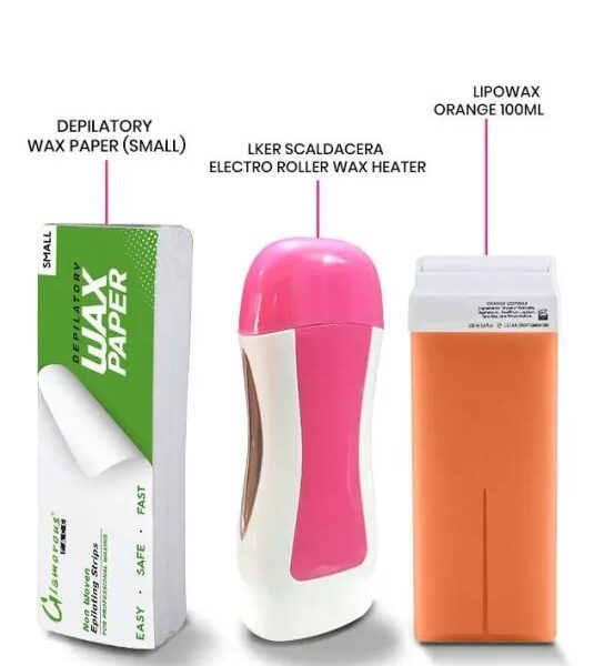 3 In 1 Wax Depilatory Refill Machine With Roller Wax And Depilatory Wax Paper Universal Electric Wax Heater